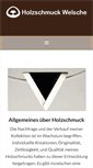Mobile Screenshot of holzschmuck-welsche.com